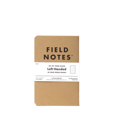 Field Notes Left-Handed Notebooks 3-Pack